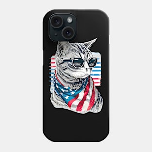 Independence Day Cat Phone Case