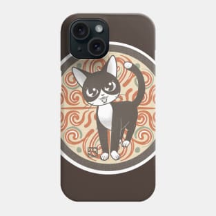 Cute black and white cat Phone Case