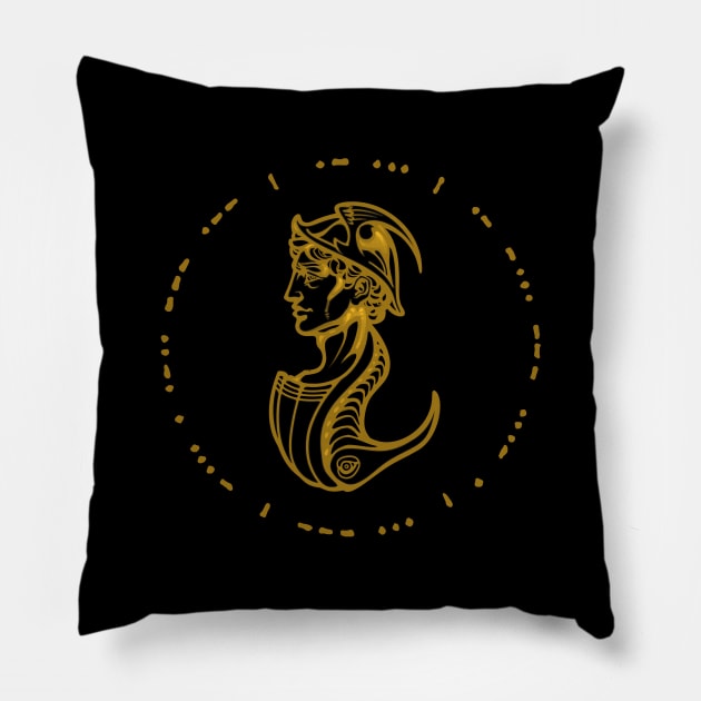 Hermes-Thoth Pillow by Nightgrowler