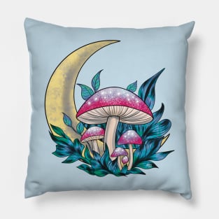 Moon Shrooms Pillow