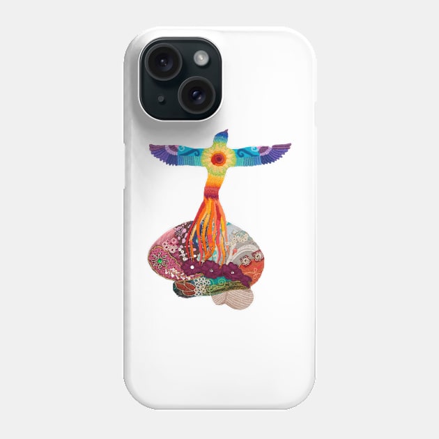 Rising Phoenix Brain - for neuro motivation Phone Case by Laurabund