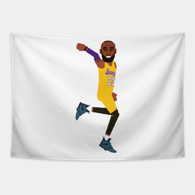 Labron James Tapestry by GAMINGQUOTES