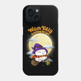 Halloween Witch Kitty Phone Case