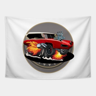 1966 GTO Custom Hot Rod Tapestry