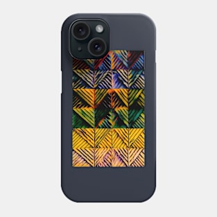 Muted triangles in yellow Phone Case