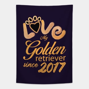 Love my Golden Retriever since 2017 Tapestry