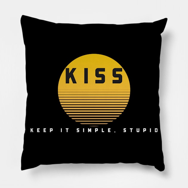 bodysurf kiss Pillow by bodyinsurf