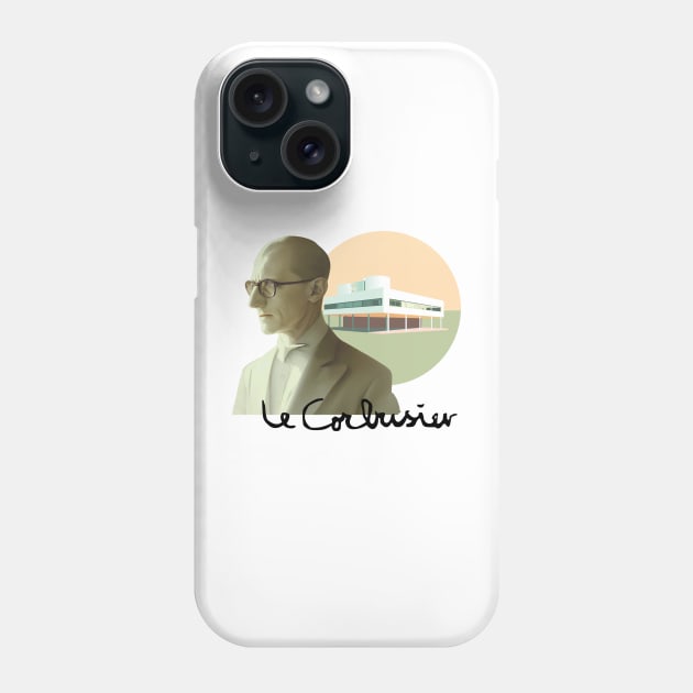 Le Corbusier and Villa Savoye Phone Case by The Design Club