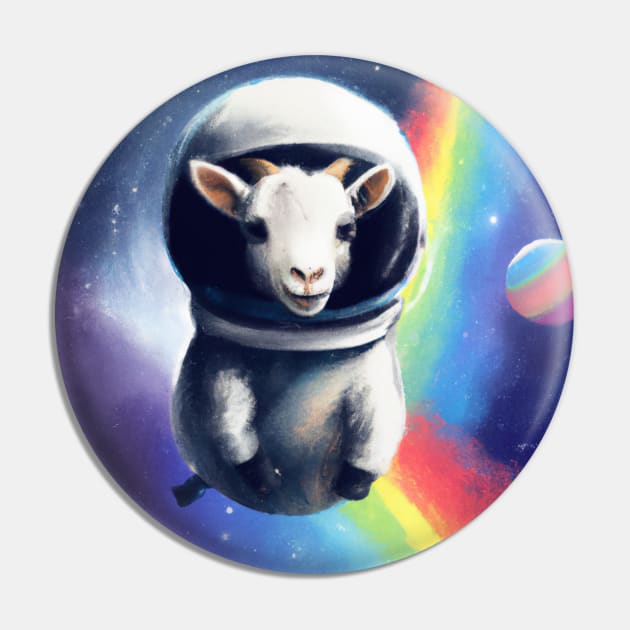 Baby Space Goat Pin by Oviseon