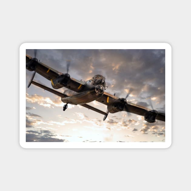 Lancaster Bomber Returns Magnet by aviationart