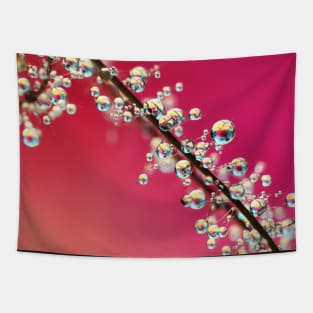 Smoking Pink Drops II Tapestry