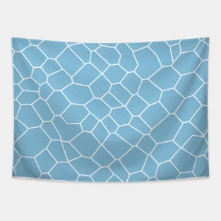 Abstract Geometric Water Pattern - blue pastel scheme Tapestry