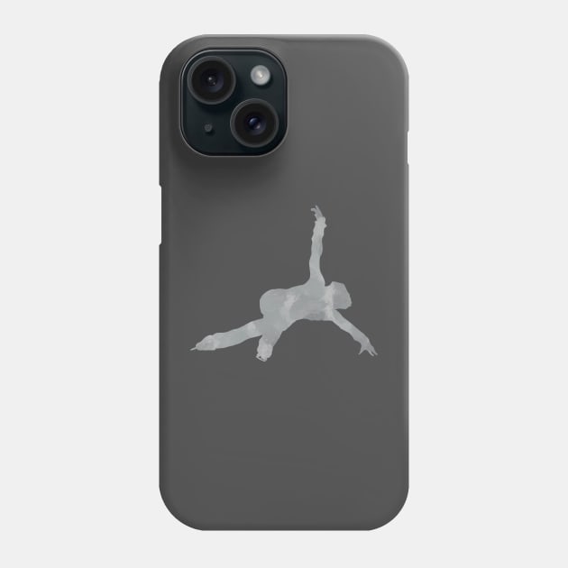 Grey figure skater Phone Case by Becky-Marie