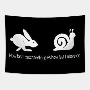 How fast I catch feelings vs how fast I move on Tapestry