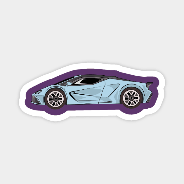 Drift Car Magnet by InfernoStudio3