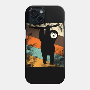 Retro Sloth Funny Phone Case