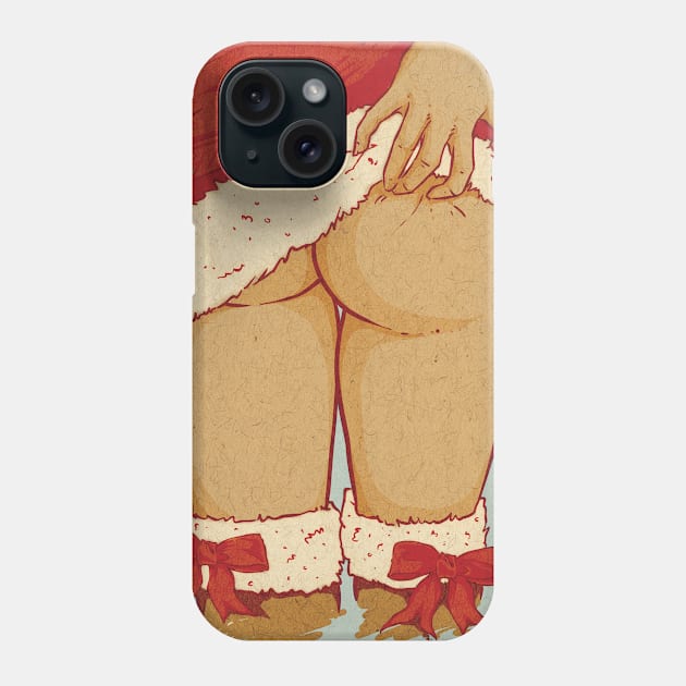 Christmas Sexy Funny Girl Woman or Man Gift for Winter Holidays Phone Case by ByVili