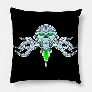 Brainiac Skull Ship Pillow