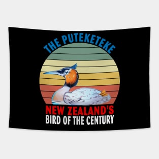 The Puteketeke New Zealand's Bird of the Century Tapestry