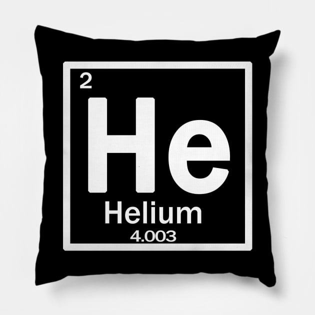 HELIUM He chemical element Pillow by Context