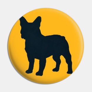 French Bulldog - Cute Frenchie Puppy Silhouette for Dog Lovers Pin