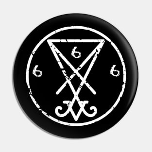 Satanic Symbol Of Lucifer 666 Pin