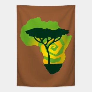 Africa map Tapestry