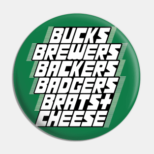 Wisconsin Sports Pin