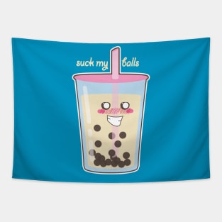 Suck My Bubble Tea Tapestry