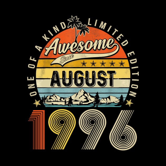 Awesome Since August 1996 Vintage 27th Birthday by Marcelo Nimtz