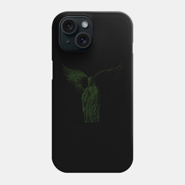 ASCii Sancta Maria (Green) Phone Case by McNerdic