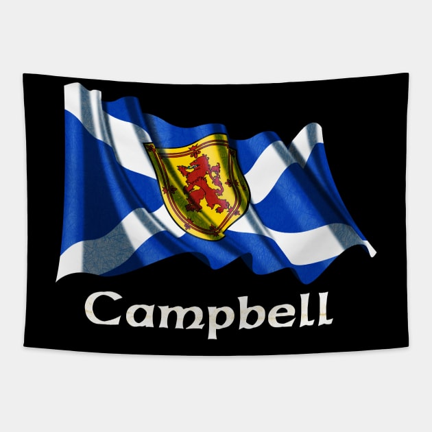 Campbell Clan Scottish Flag Tapestry by Celtic Folk