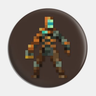 Isaac Clarke low-res pixelart Pin