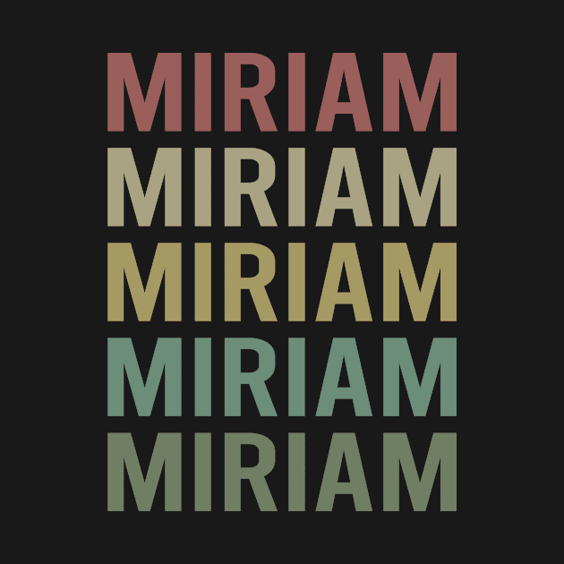 Colorful Text Art - Miriam Name by PaulJGumber