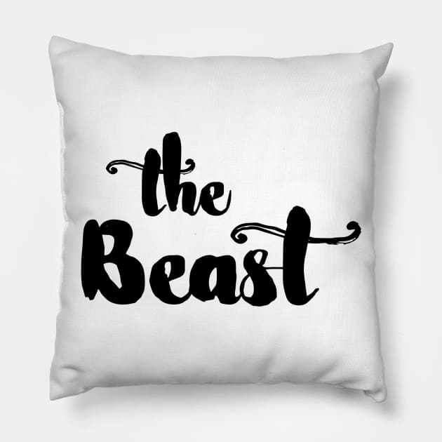 The beast Pillow by MunaNazzal