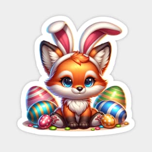 Easter Fox Magnet