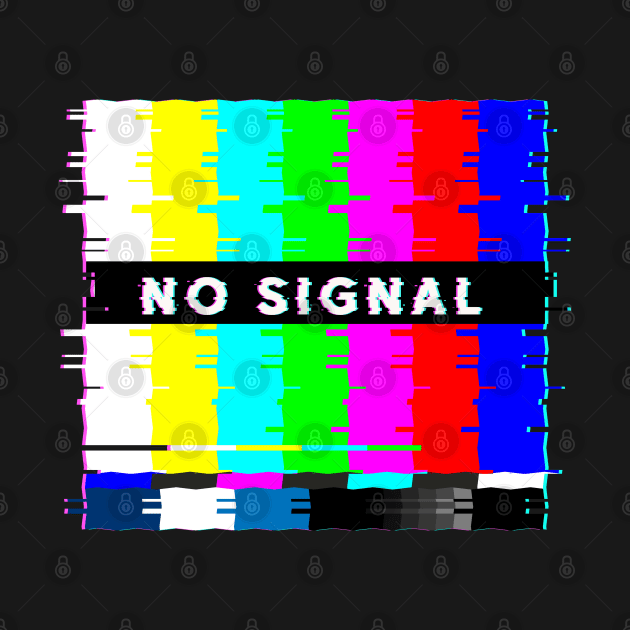 No Signal TV Glitch Art by Vaporwave