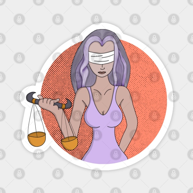 Libra and the Lady of Justice Magnet by DiegoCarvalho