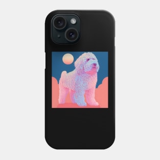 70s Komondor Vibes: Pastel Pup Parade Phone Case