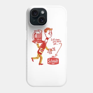 Schmidt Beer Man Retro Defunct Breweriana Phone Case