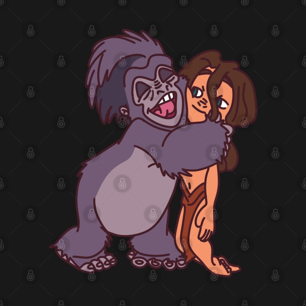 Tarzan and Terk Hugs by VinylPatch