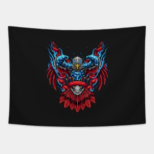 American Flag Eagle Superhero Tapestry