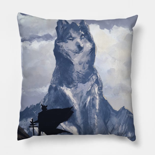 Mount Aski Pillow by Alexgle