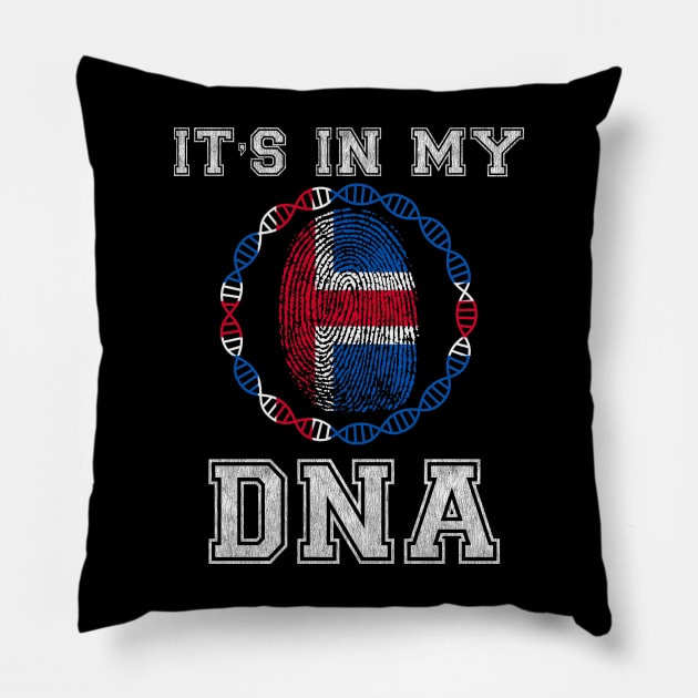 Iceland  It's In My DNA - Gift for Icelandic From Iceland Pillow by Country Flags