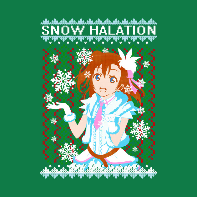 snow halation anime t shirt teepublic