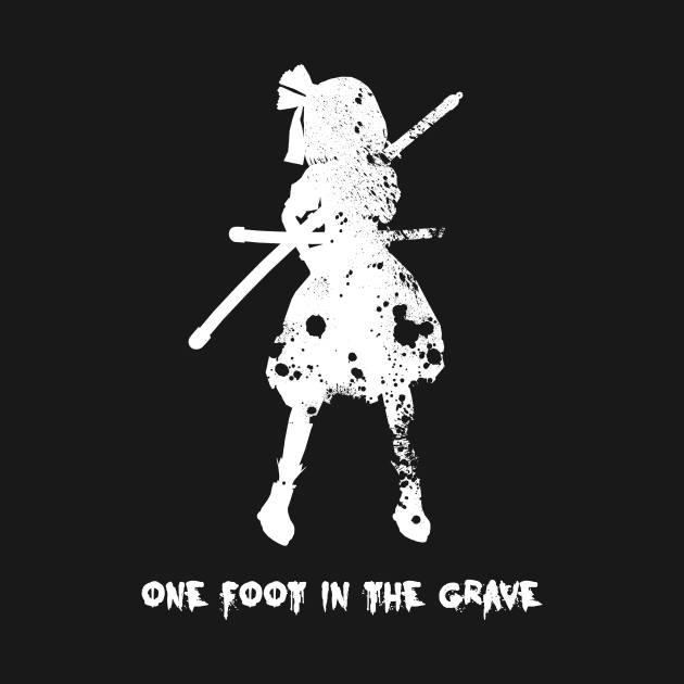 Youmu Konpaku - One Foot In The Grave - Touhou Project by SleepyFroggy