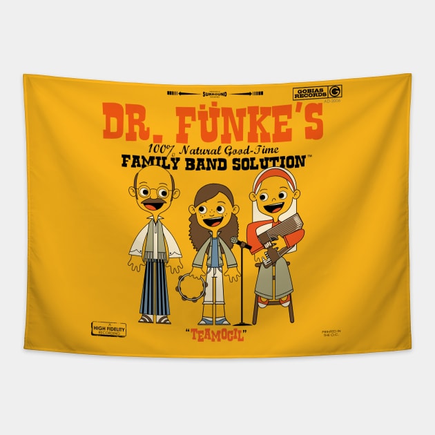 Dr. Fünke's 100% Natural Good-Time Family Band Solution Tapestry by Jo3bot