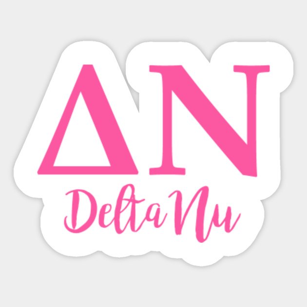 Delta Nu Legally Blonde Waterproof Sticker