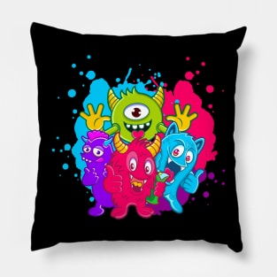 Monsters Cute Pillow