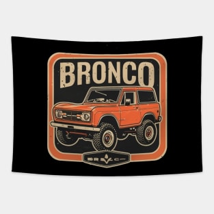 Retro 1987-1991 Ford Bronco w/Tires Tapestry